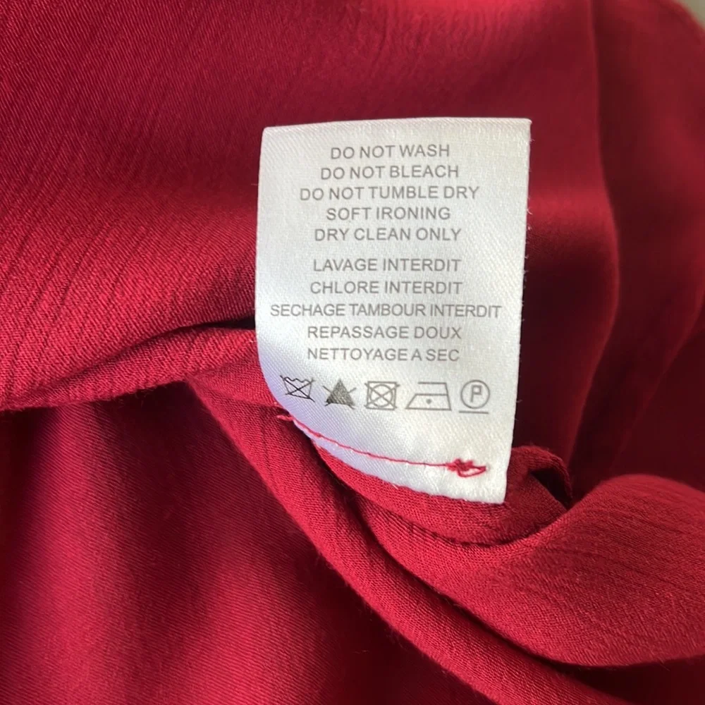 IRO Red Ruffle Top - Picture 8 of 11